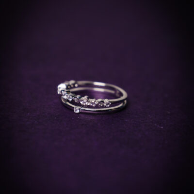 Modern Sleek Two Layered Ring