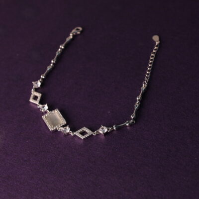 Zilvern Beaded Silver Bracelet