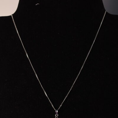 Zilvern Minimal Bar Silver Necklace