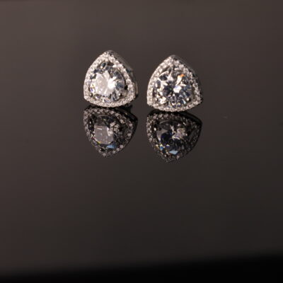 Zilvern Classic Silver Stud Earrings