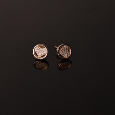 Zilvern CZ Sparkle Stud Earrings
