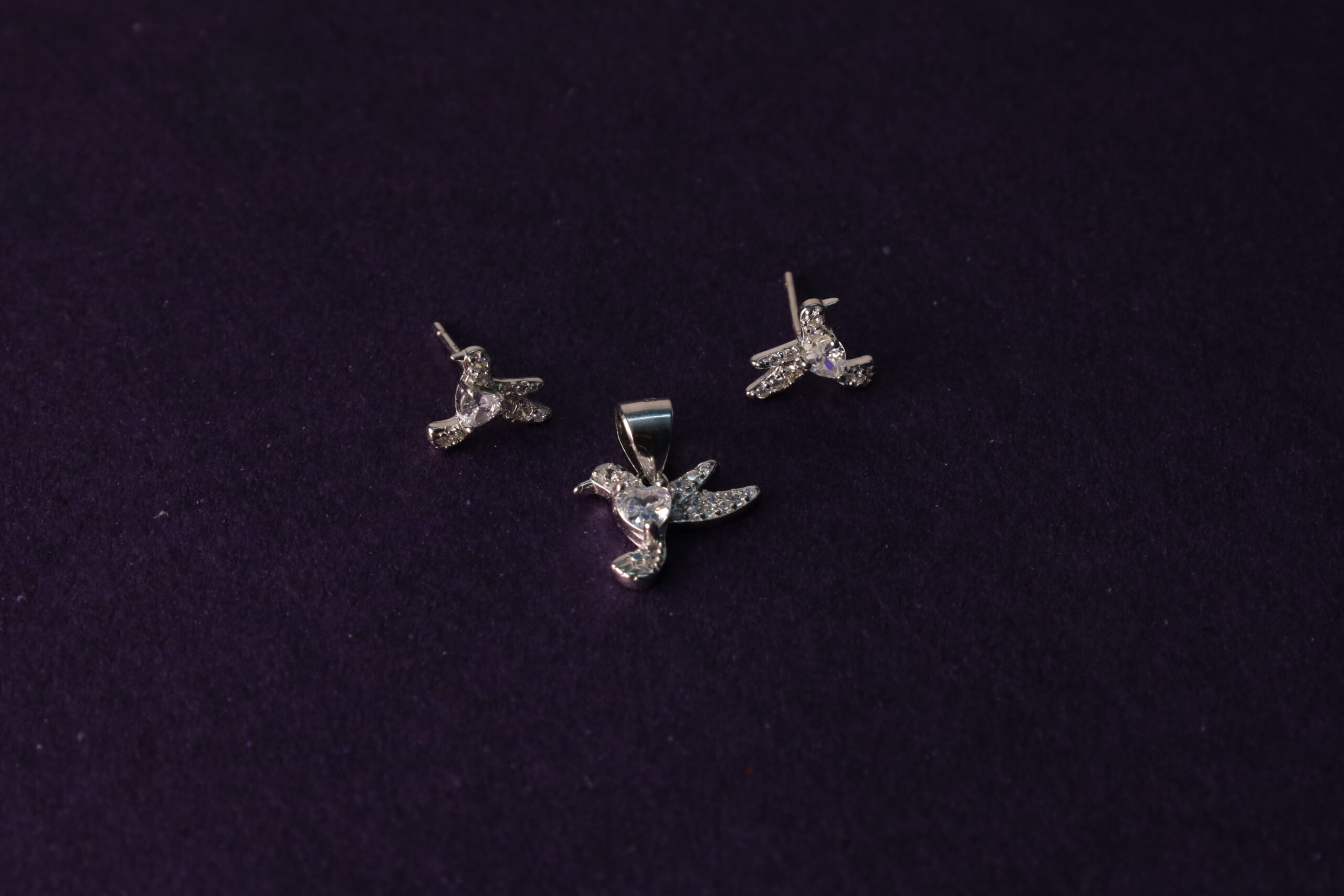 Zilvern Pearl Grace Pendant & Earring Set