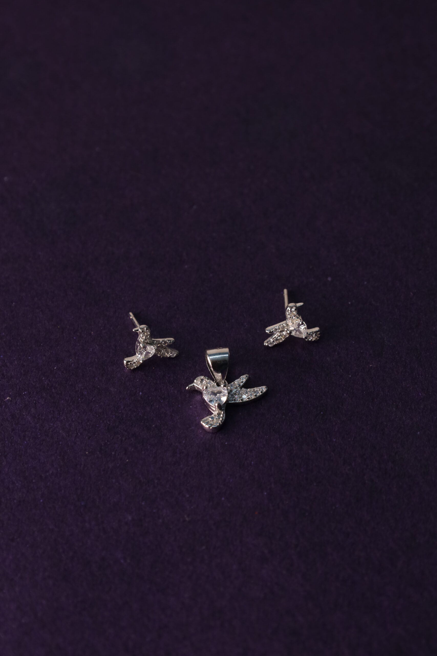 Zilvern Pearl Grace Pendant & Earring Set - Image 3