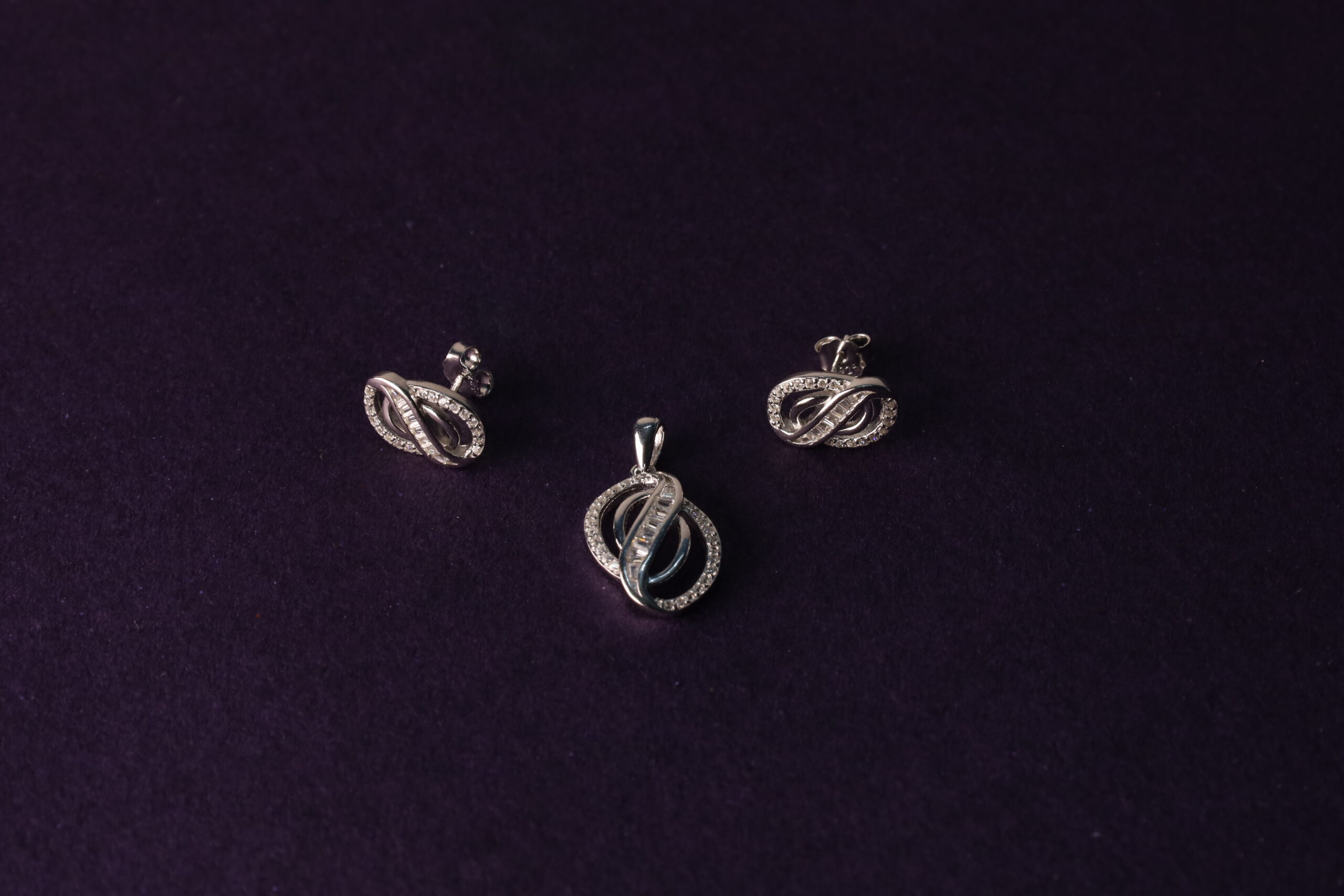 Zilvern Evil Eye Pendant & Earring Set - Image 4
